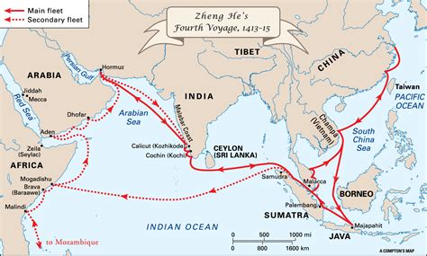 Wyprawa morska admirała Zheng He do Indii w XV wieku: odkrycie nowych szlaków handlowych i ekspansja chińskiej potęgi